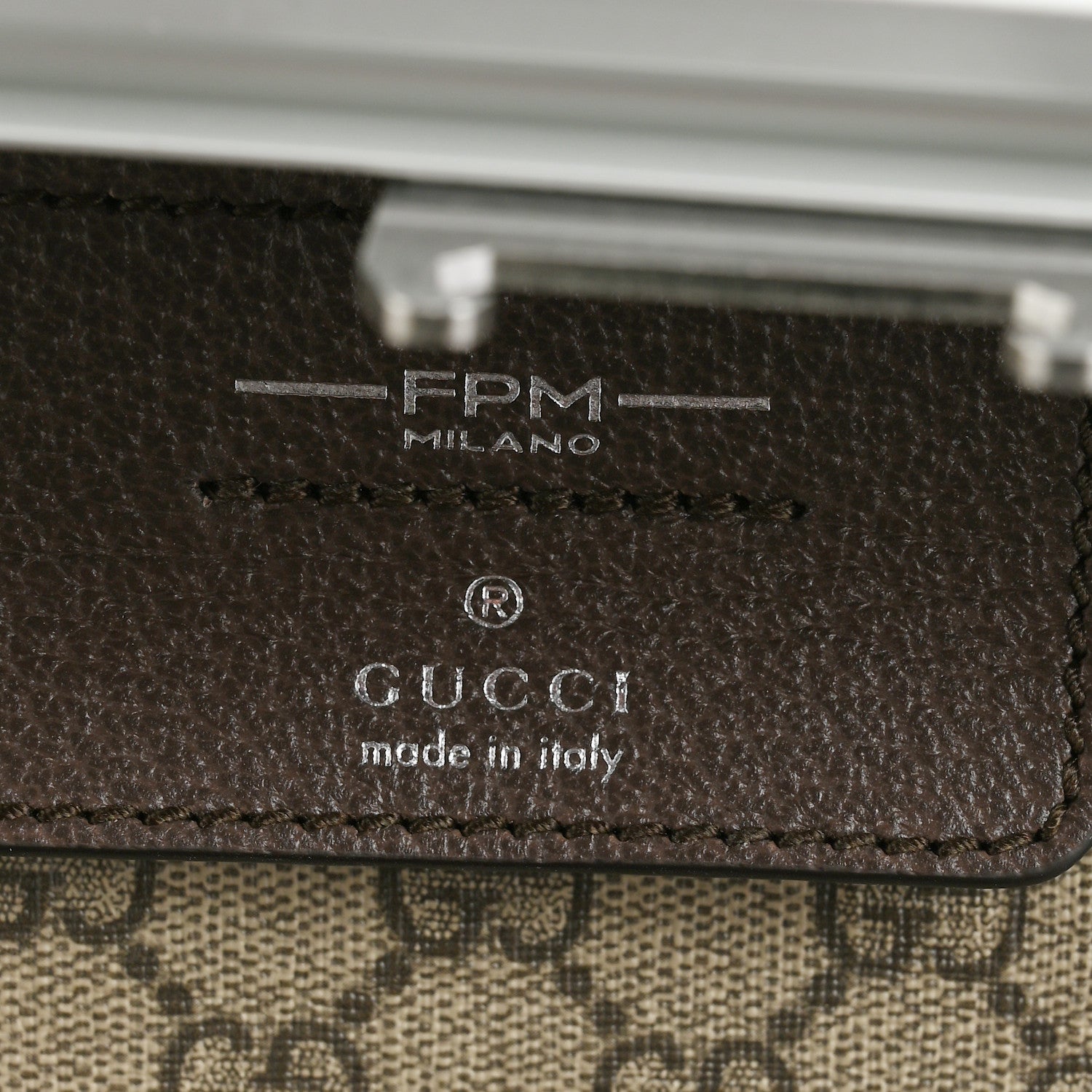 Gucci GG Supreme Monogram Aluminium Porter Medium Trolley Suitcase Silver 5 of 11