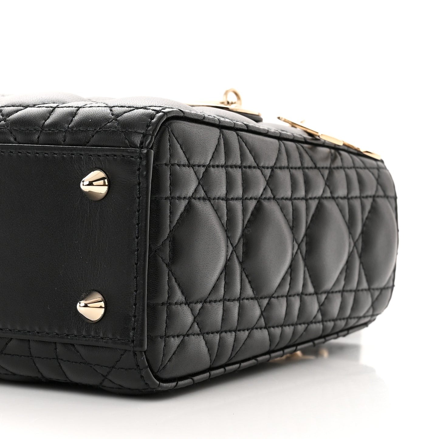 Lambskin Cannage Small My ABCDior Lady Dior Black