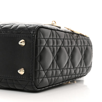 Christian Dior Lambskin Cannage Small My ABCDior Lady Dior Black 10 of 12