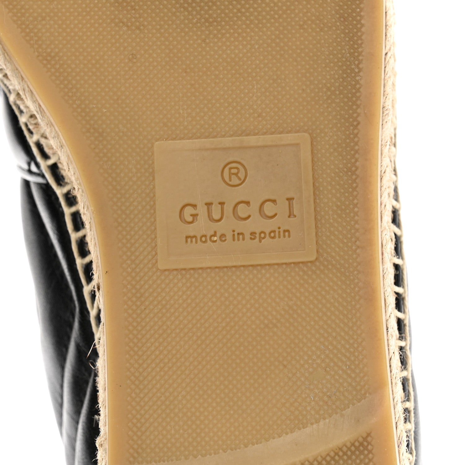 Gucci Nappa Matelasse GG Marmont Espadrilles 39 Black 6 of 11