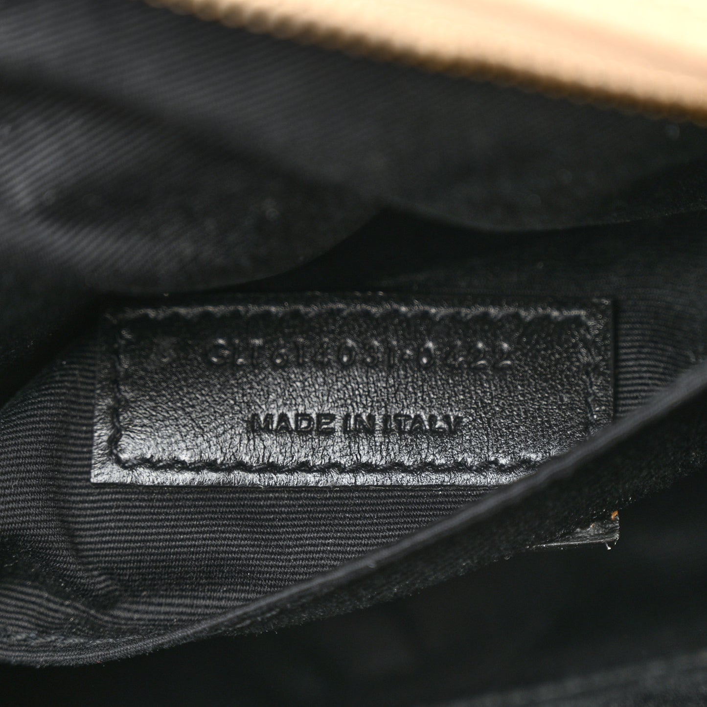 Calfskin Matelasse Monogram Lou Belt Bag Natural