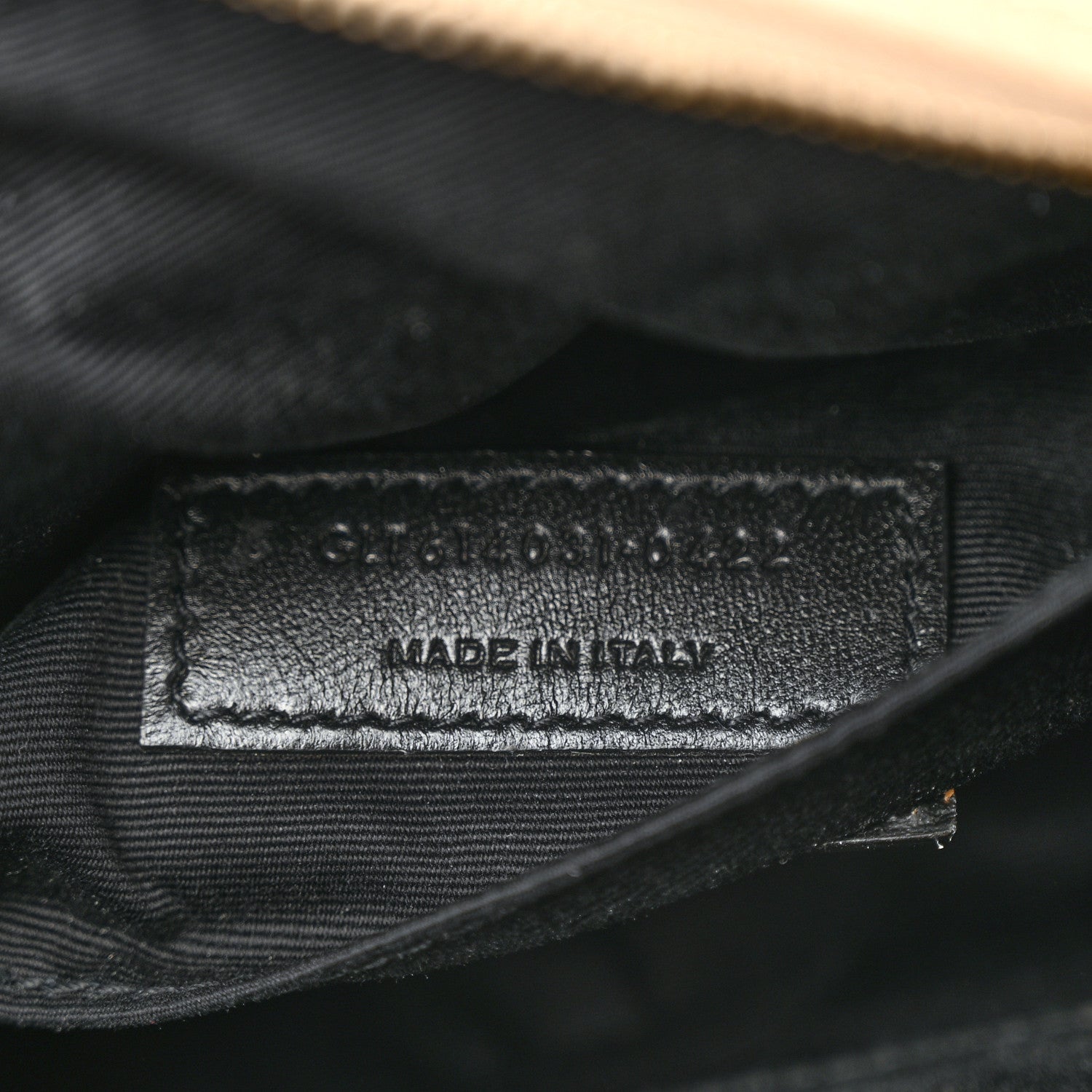 Saint Laurent Calfskin Matelasse Monogram Lou Belt Bag Natural 7 of 10