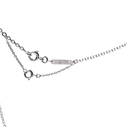 Cartier 18K White Gold Diamond Small Hearts and Symbols Pendant Necklace 5 of 7