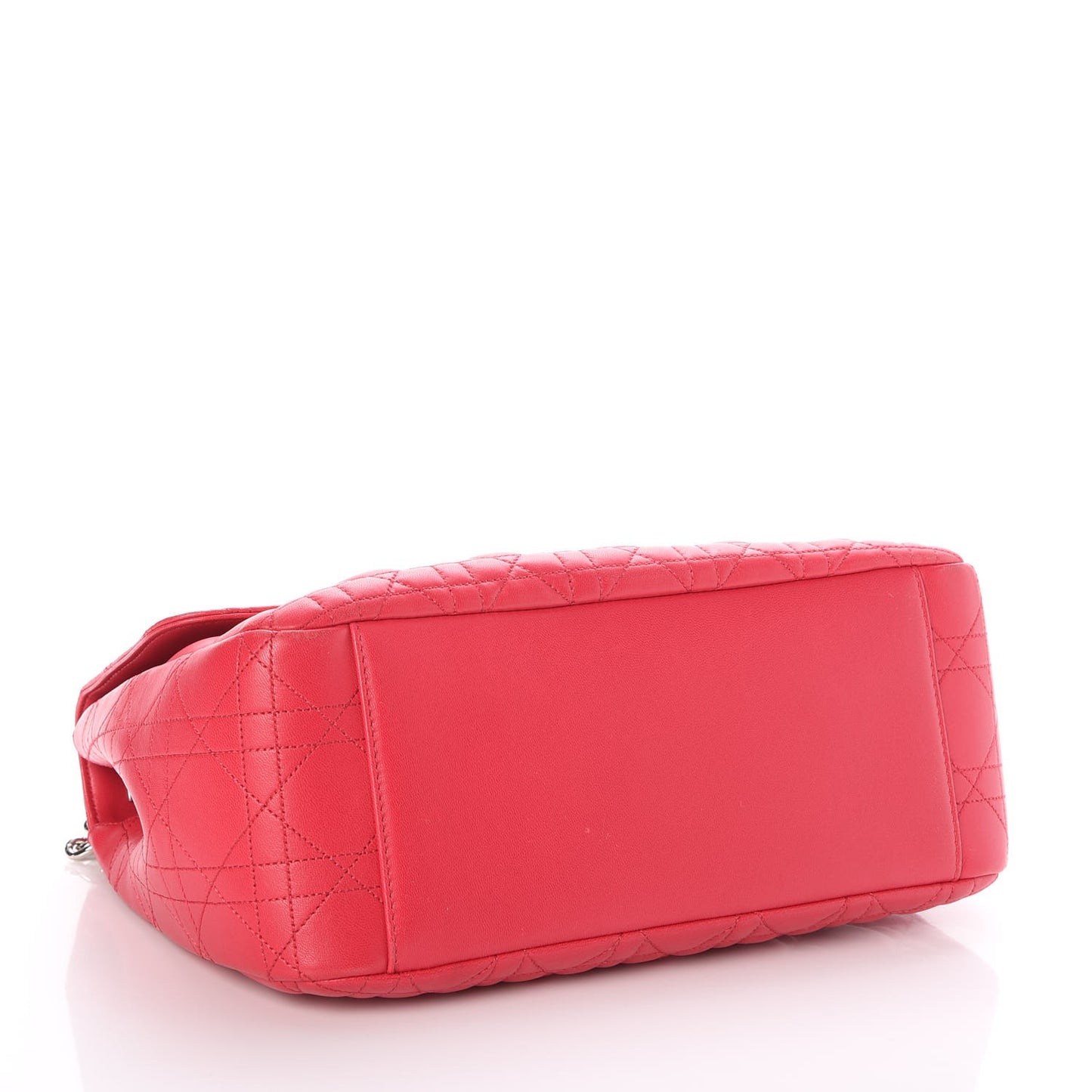 Lambskin Cannage Large Miss Dior Flap Fuchsia