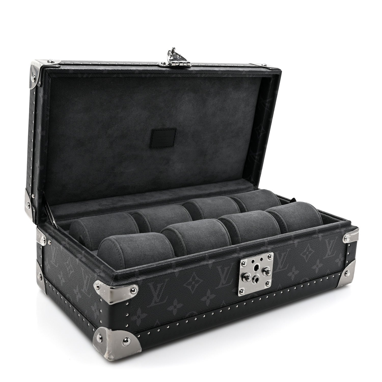 Louis Vuitton Monogram Eclipse Coffret 8 Watch Case Black 7 of 8