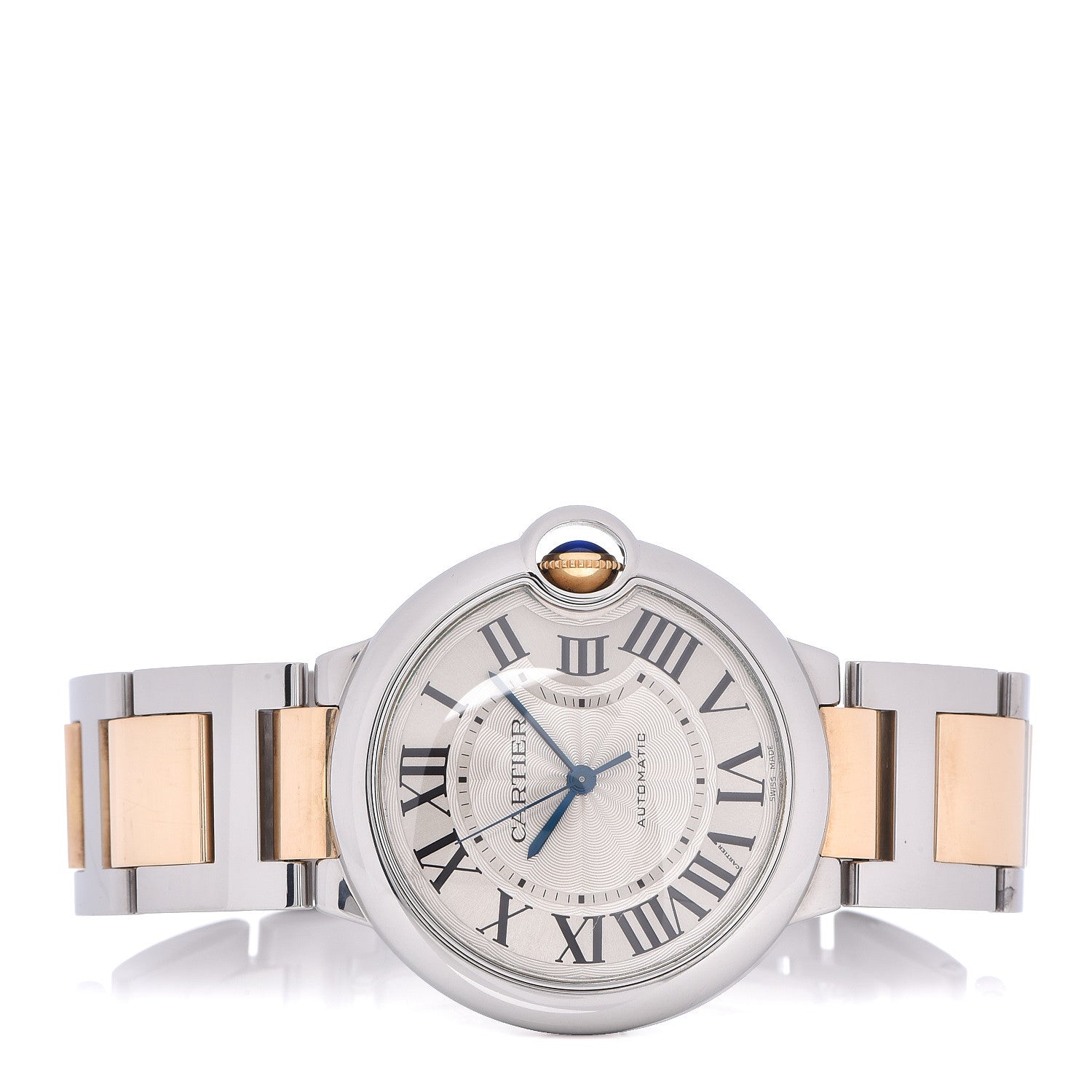 Cartier Stainless Steel 18K Yellow Gold 36mm Ballon Bleu De Automatic Watch 3 of 5