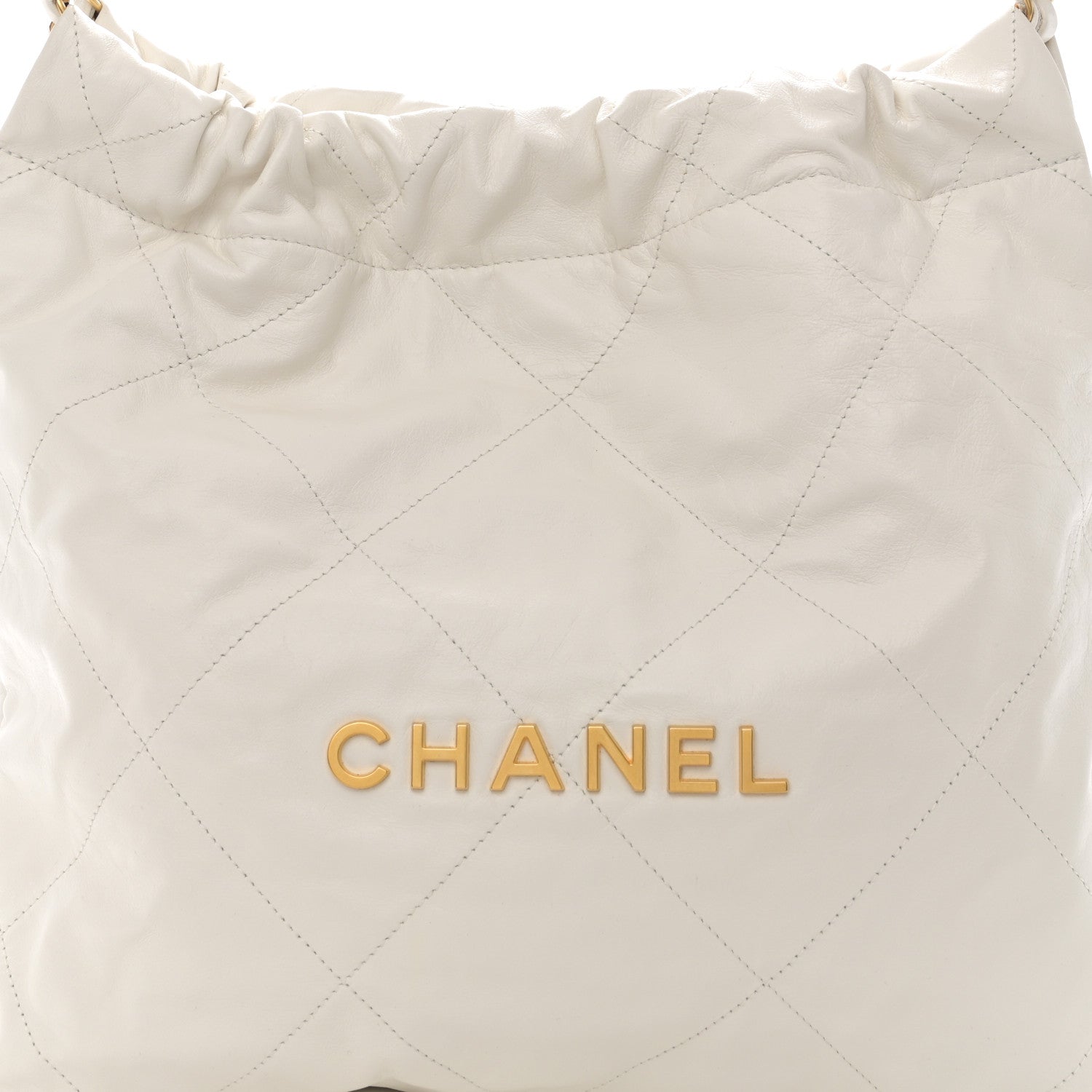 Chanel Shiny Calfskin Quilted Small Chanel 22 White 9 of 11