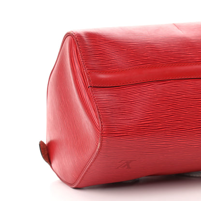 Louis Vuitton Epi Speedy 25 Castillan Red 8 of 13
