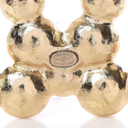 Chanel Pearl CC Brooch Gold 4 of 5