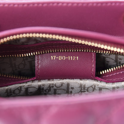 Christian Dior Lambskin Cannage Medium Lady Dior Purple 10 of 11