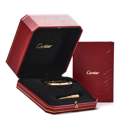 Cartier 18K Yellow Gold Small LOVE Bracelet 17 5 of 5