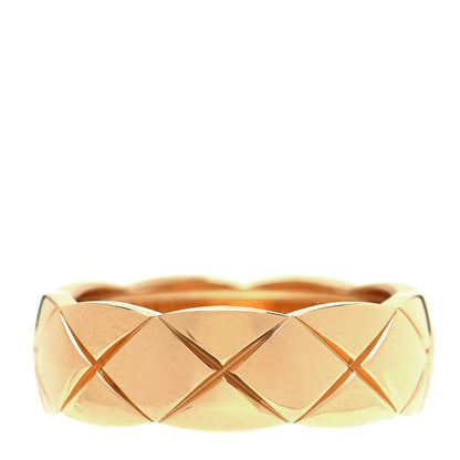 Chanel 18K Yellow Gold Small Coco Crush Ring 55 7.25 1 of 4