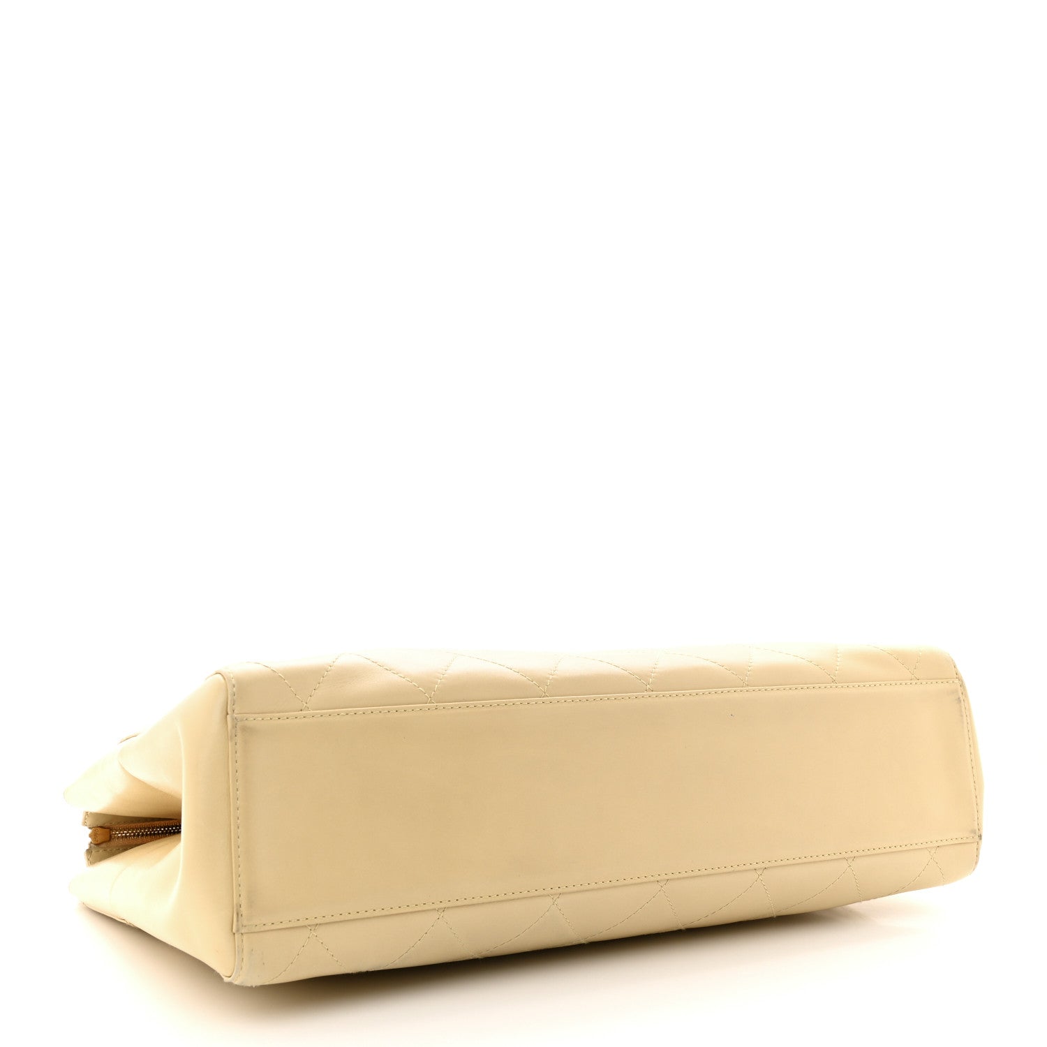 Chanel Lambskin Quilted CC Shoulder Bag Beige 4 of 19