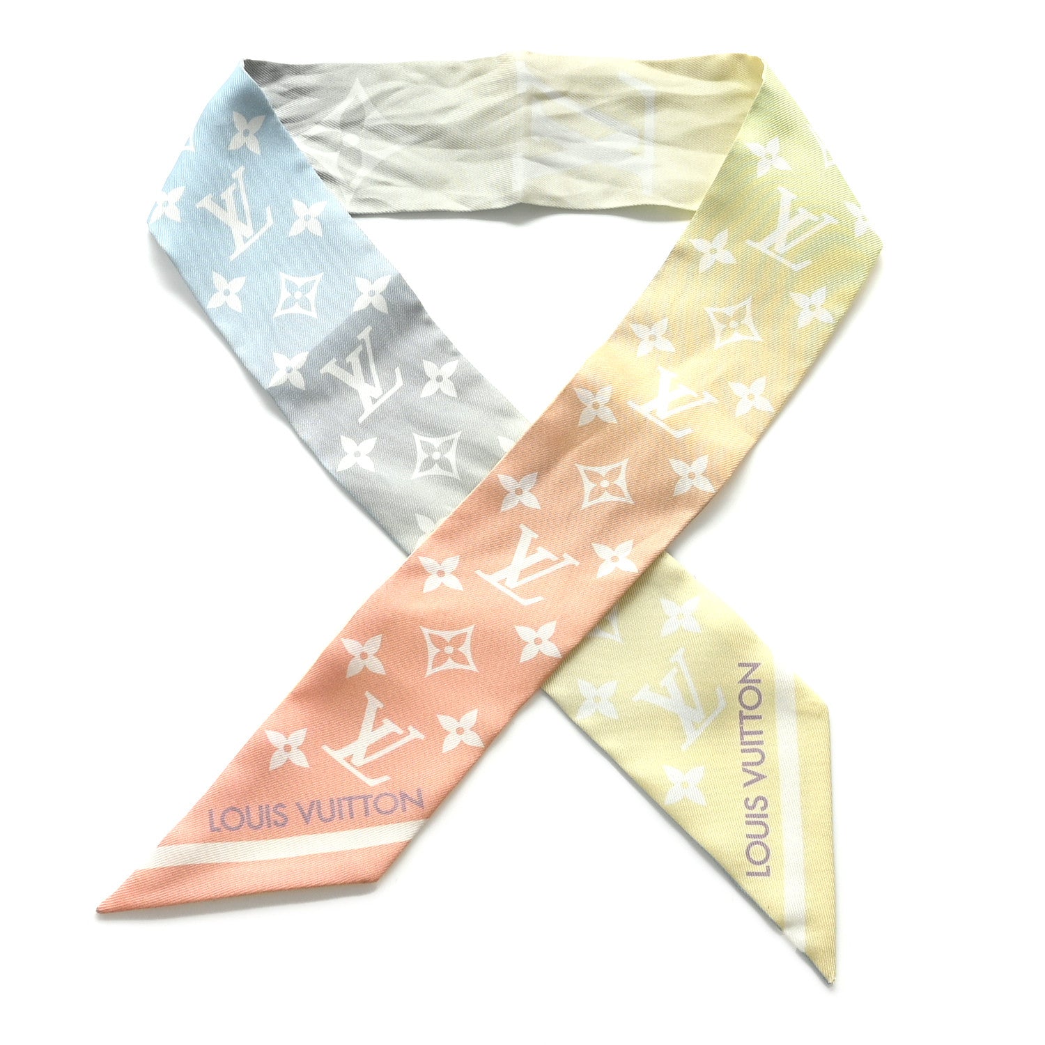 Louis Vuitton Silk Monogram LV Aurora Nano Bandeau Yellow 1 of 3