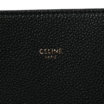 Celine Soft Grained Calfskin Small Belt Cabas Phantom Black 6 of 9