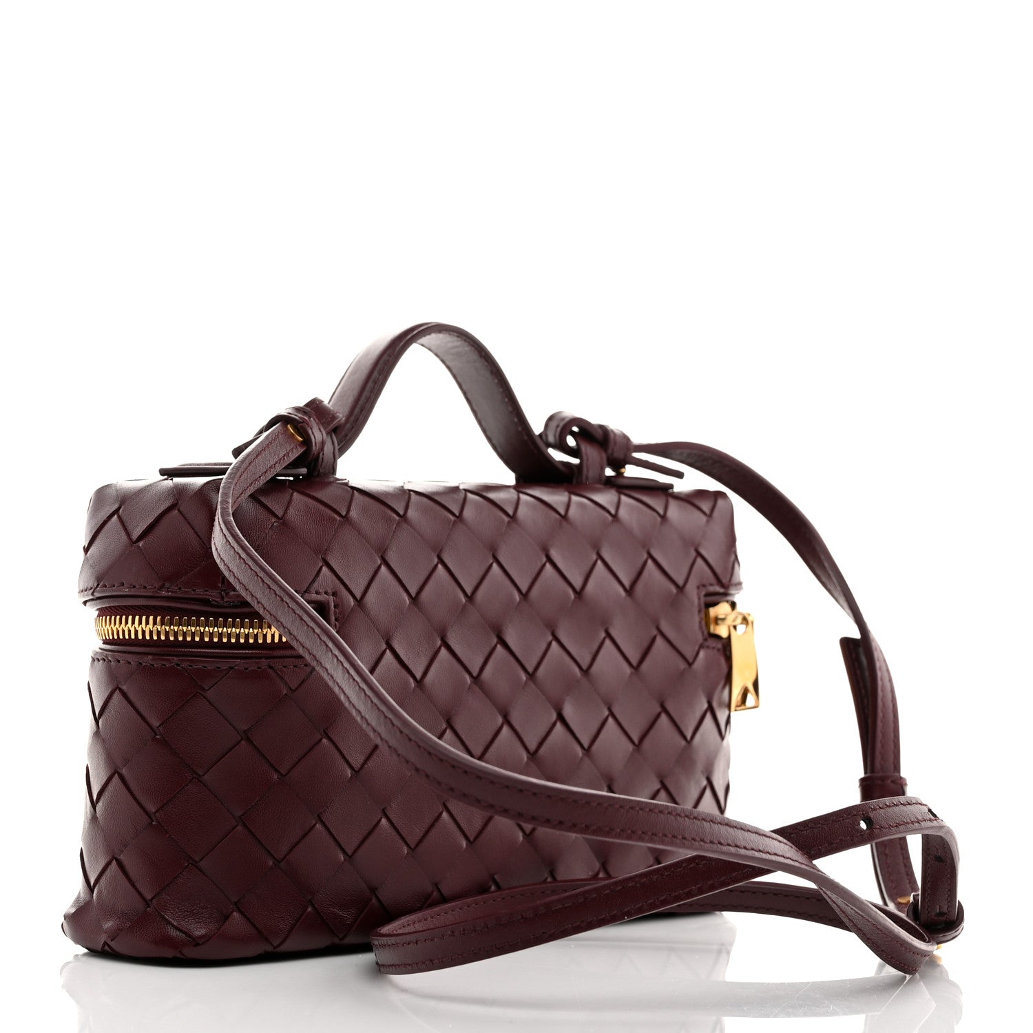Bottega Veneta Nappa Intrecciato Bang Bang Vanity Case Barolo 3 of 10