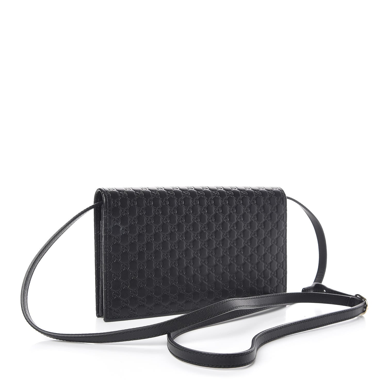 Gucci Microguccissima Crossbody Wallet Black 3 of 10