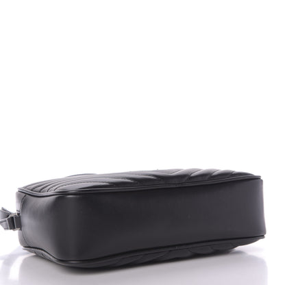Saint Laurent Calfskin Matelasse Monogram Lou Camera Bag Black 4 of 9