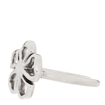 Tiffany Sterling Silver Open Flower Ring 53 6.5 3 of 8