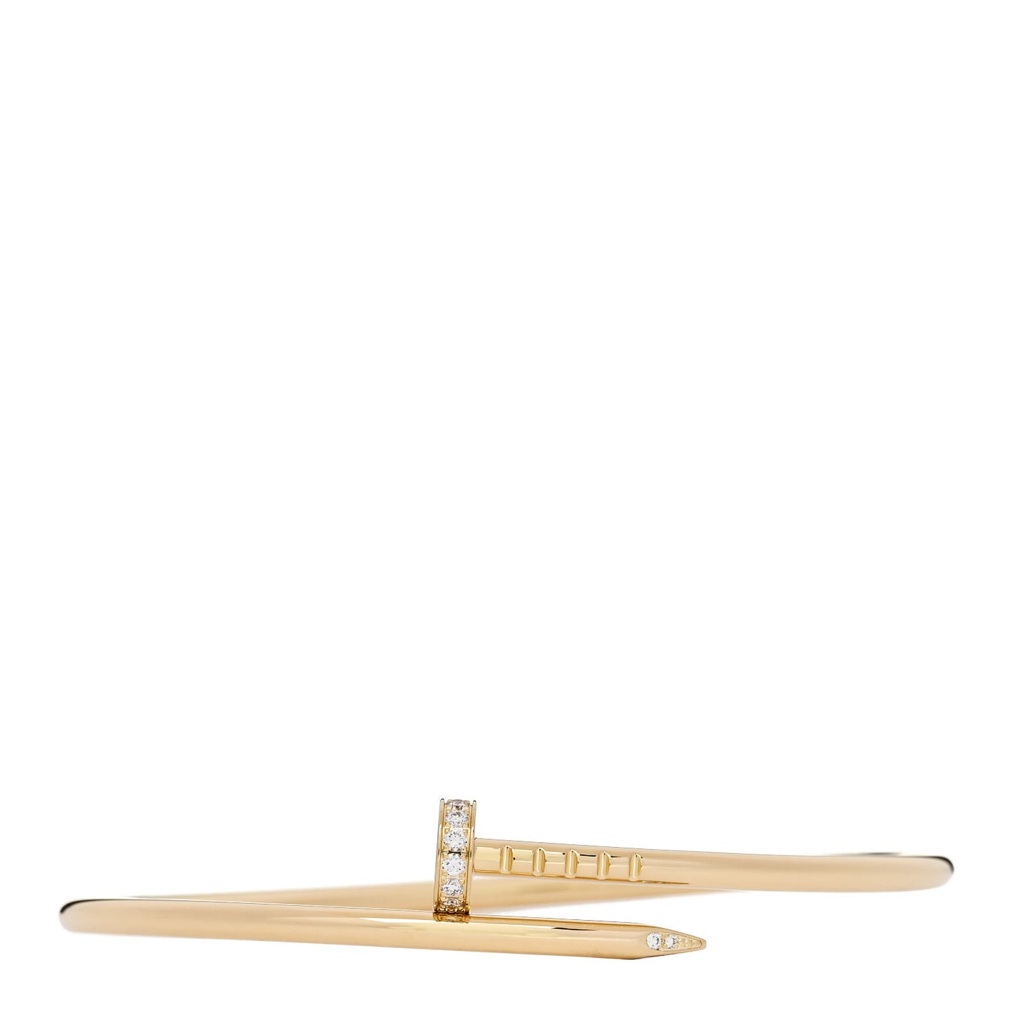 18K Yellow Gold Diamond Small Juste Un Clou Bracelet 16