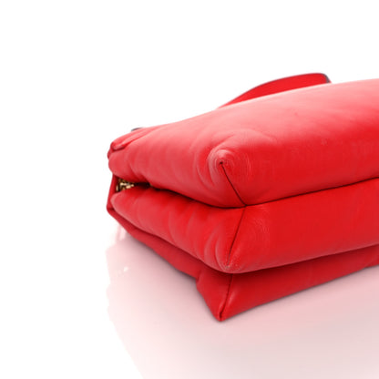 Lanvin Lambskin Sugar Flap Shoulder Bag Red 11 of 16