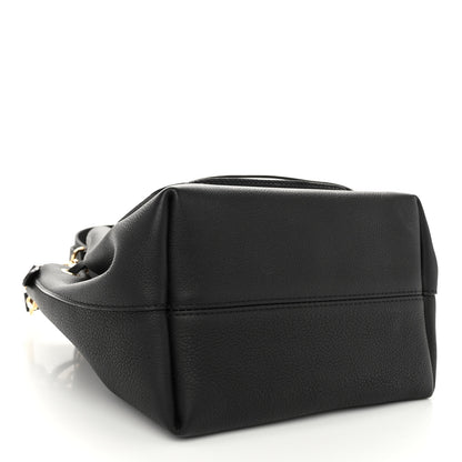 Louis Vuitton Calfskin Lockme Bucket MM Black 4 of 9
