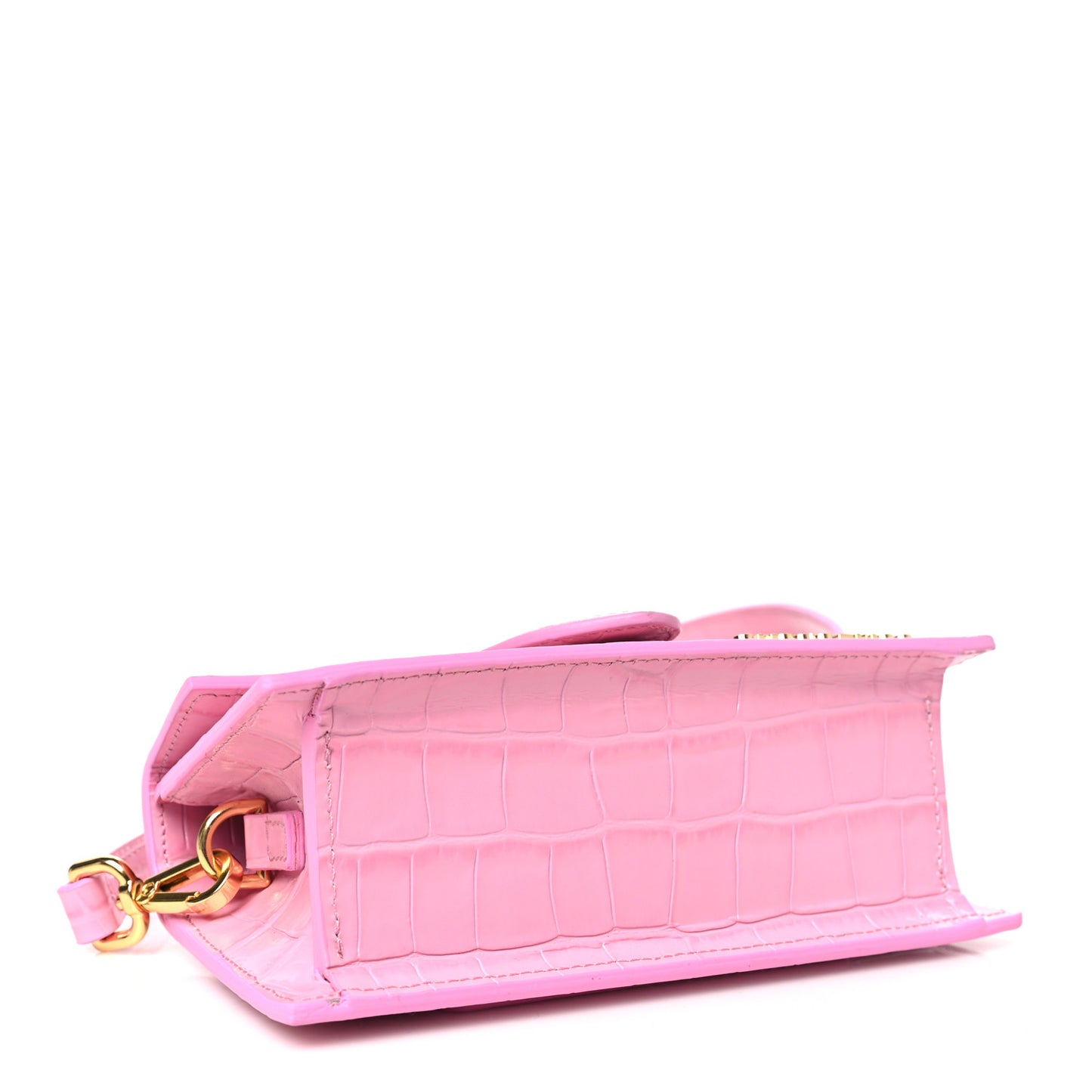 Calfskin Crocodile Embossed Le Bambino Pink