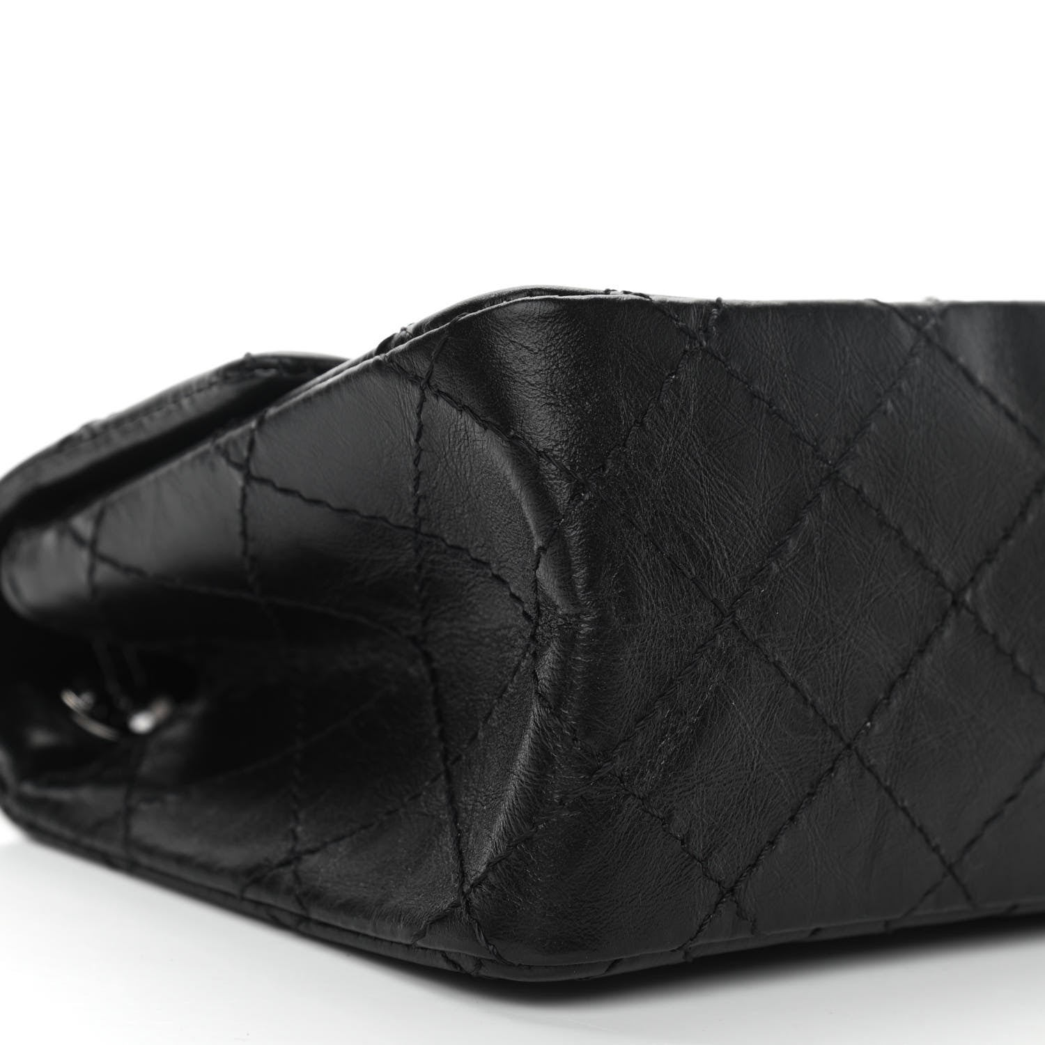 Chanel Aged Calfskin Quilted 2.55 Reissue Mini Flap So Black 9 of 11