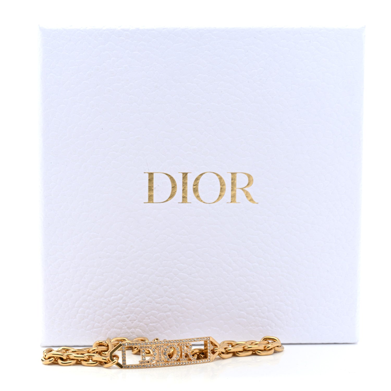 Christian Dior Metal Crystal Dio(r)evolution Choker Necklace Gold 6 of 6