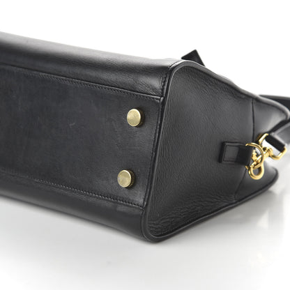 Saint Laurent Calfskin Monogram Baby Cabas Black 7 of 9