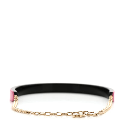 Chanel Resin Logo Choker Pink Black 3 of 6