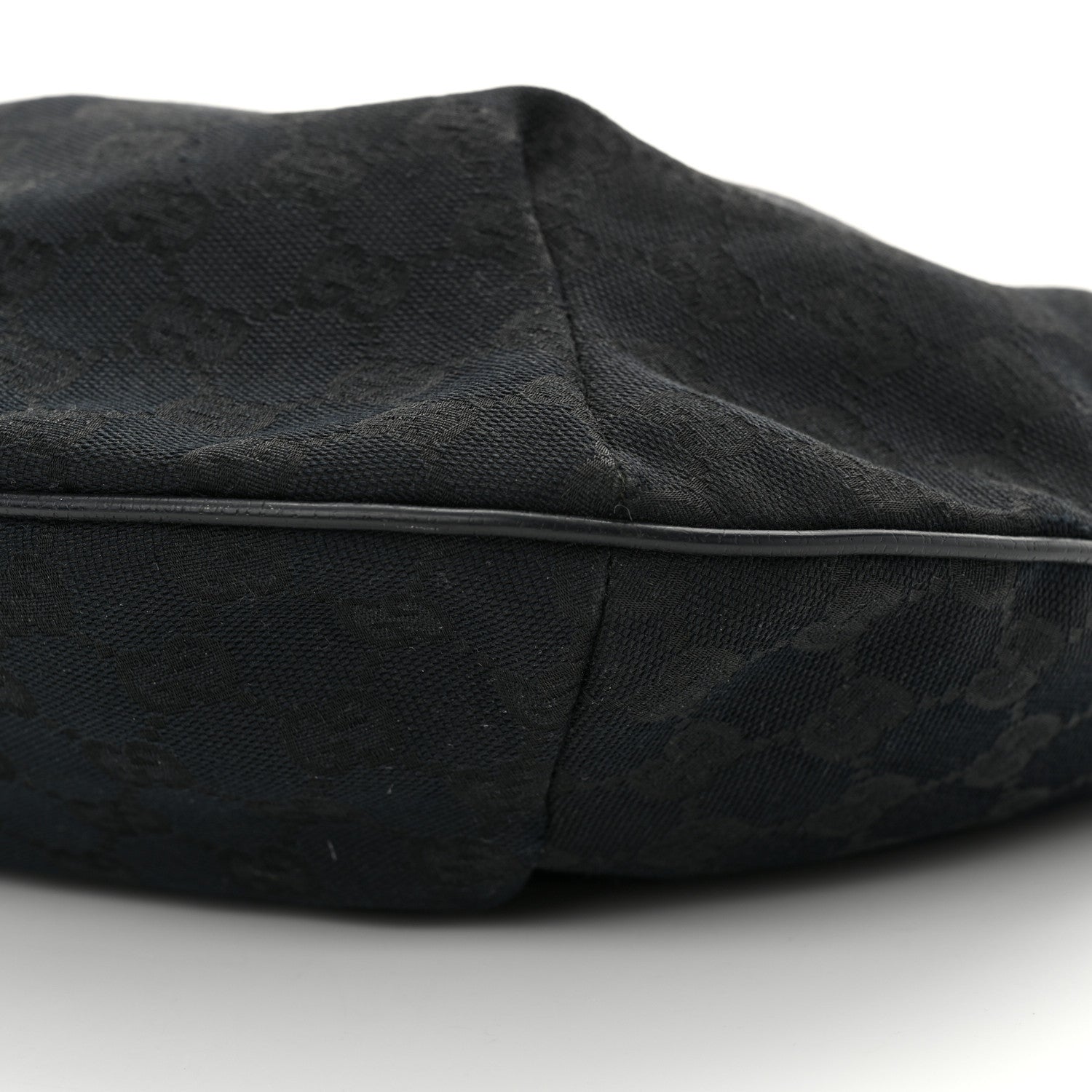Gucci Monogram Medium Half Moon Hobo Black 10 of 10