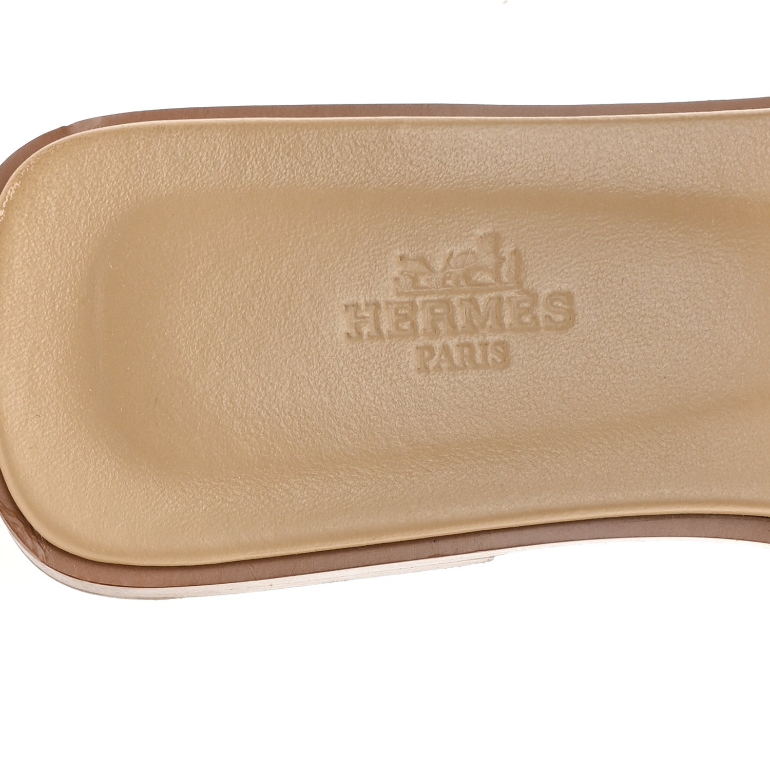 Hermes Calfskin Oran Sandals 38 Beige Albinos 8 of 10