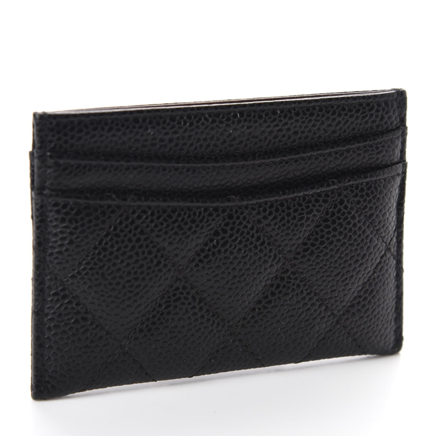 Chanel Caviar Quilted Card Holder Black 3 of 9