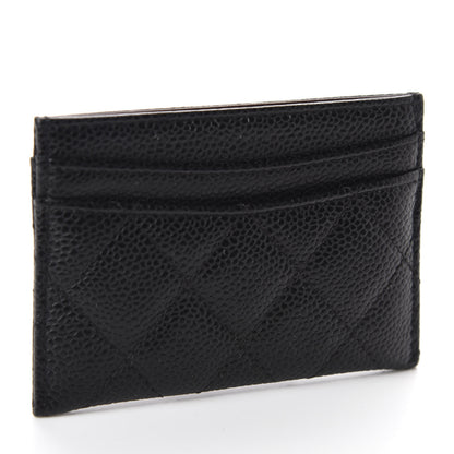 Chanel Caviar Quilted Card Holder Black 3 of 9