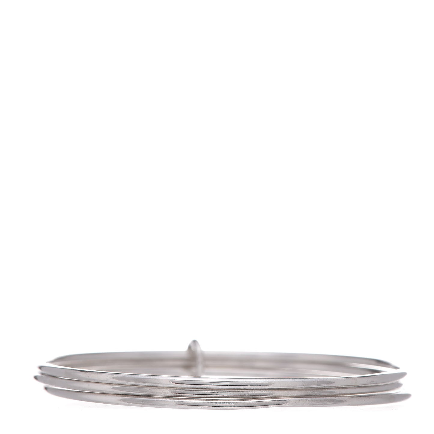 Sterling Silver Heart Triple Bangle Bracelet