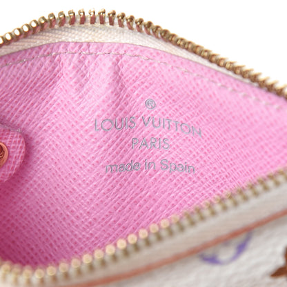 Louis Vuitton Monogram Multicolor Key Pouch White Litchi 6 of 8