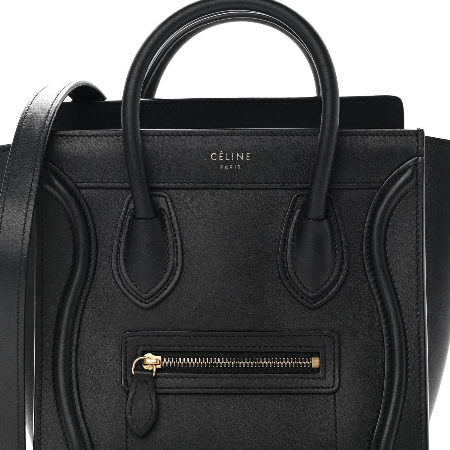 Smooth Calfskin Nano Luggage Black