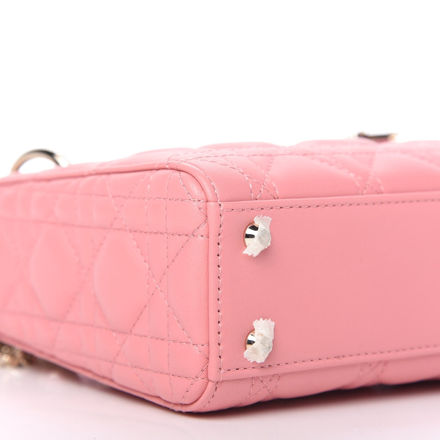 Christian Dior Lambskin Cannage Mini Lady Dior Pink 6 of 9