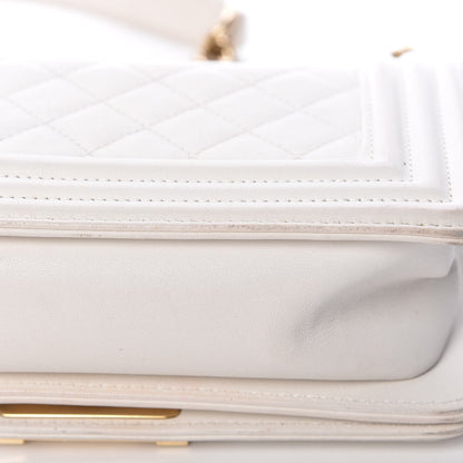 Chanel Calfskin Quilted Small Boy Flap White 12 of 19