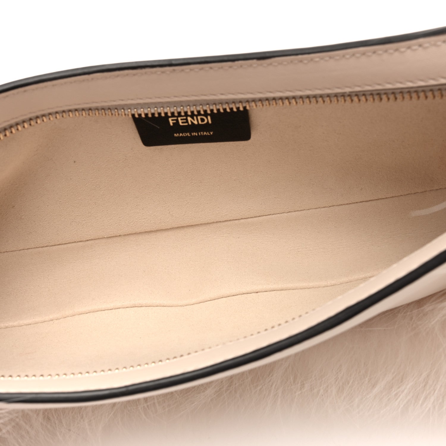 Fendi Fox Fur Vitello Fendi O'Lock Swing Camelia 5 of 10
