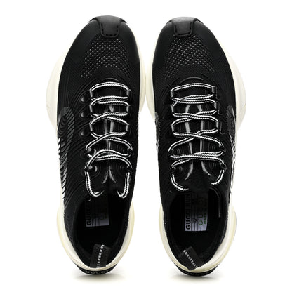 Gucci Technical Knit Fabric Waves Womens Gucci Run Sneakers 37 Black Loess 5 of 9