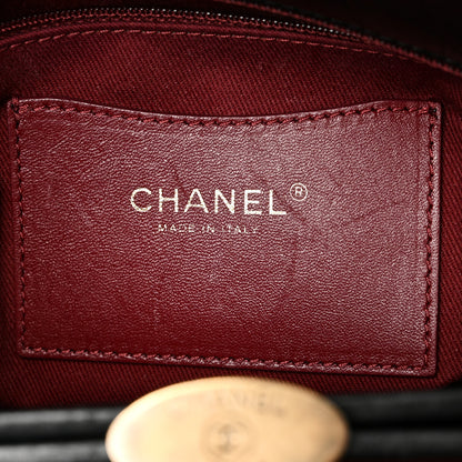 Chanel Aged Calfskin Large Just Mademoiselle Bowling Bag Black 6 of 11