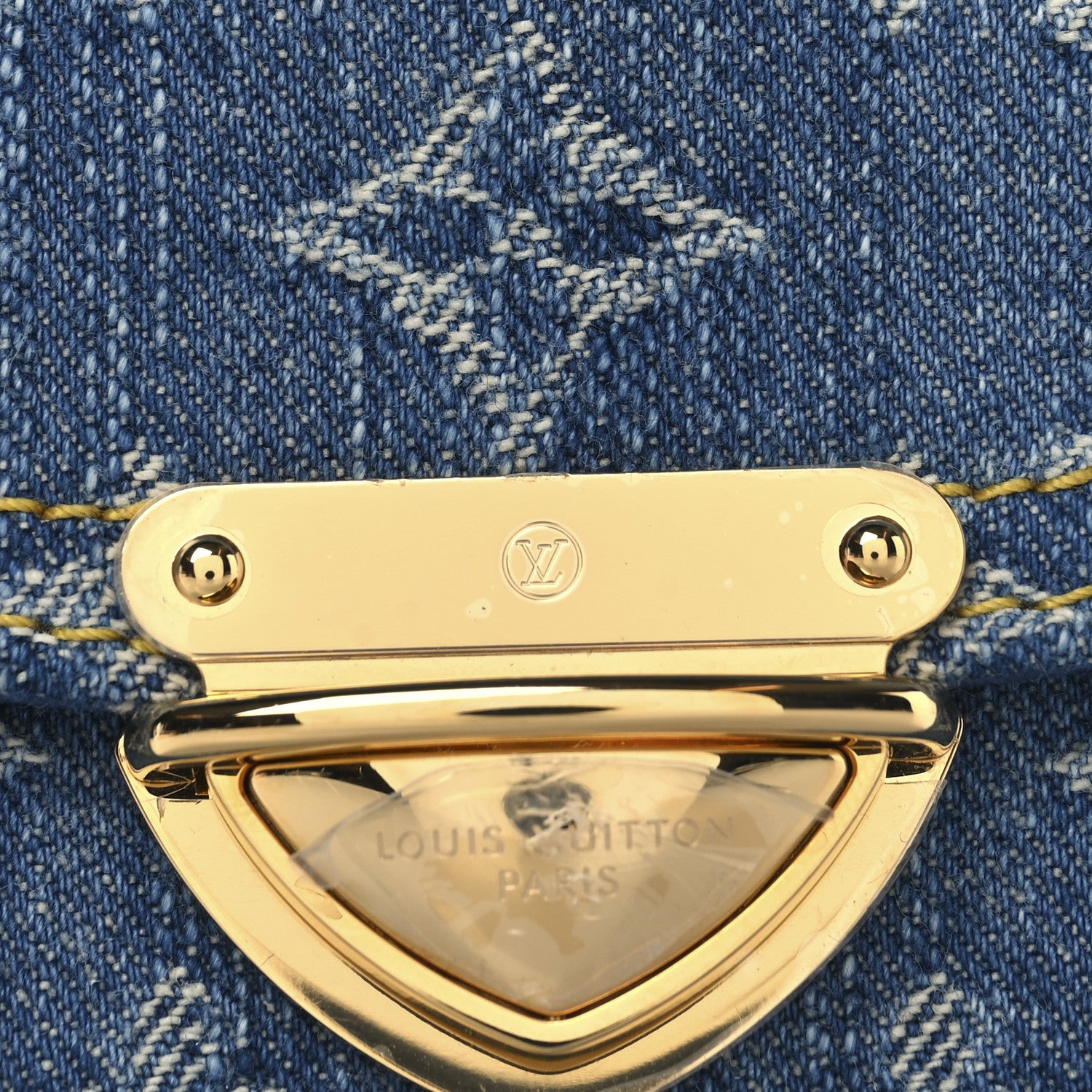 Louis Vuitton Denim Amelia Compact Wallet Blue 7 of 8