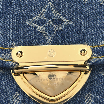Louis Vuitton Denim Amelia Compact Wallet Blue 7 of 8