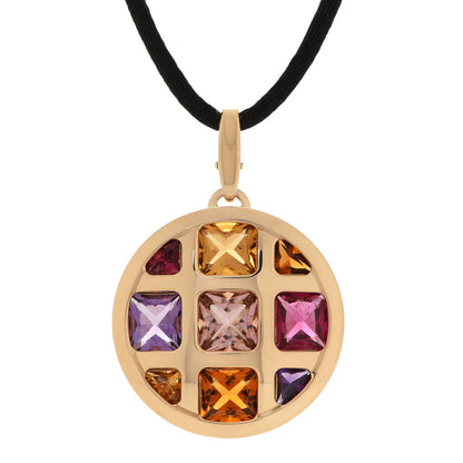 Cartier 18K Yellow Gold Citrine Amethyst Tourmaline Silk Pasha de Cartier Necklace 4 of 5