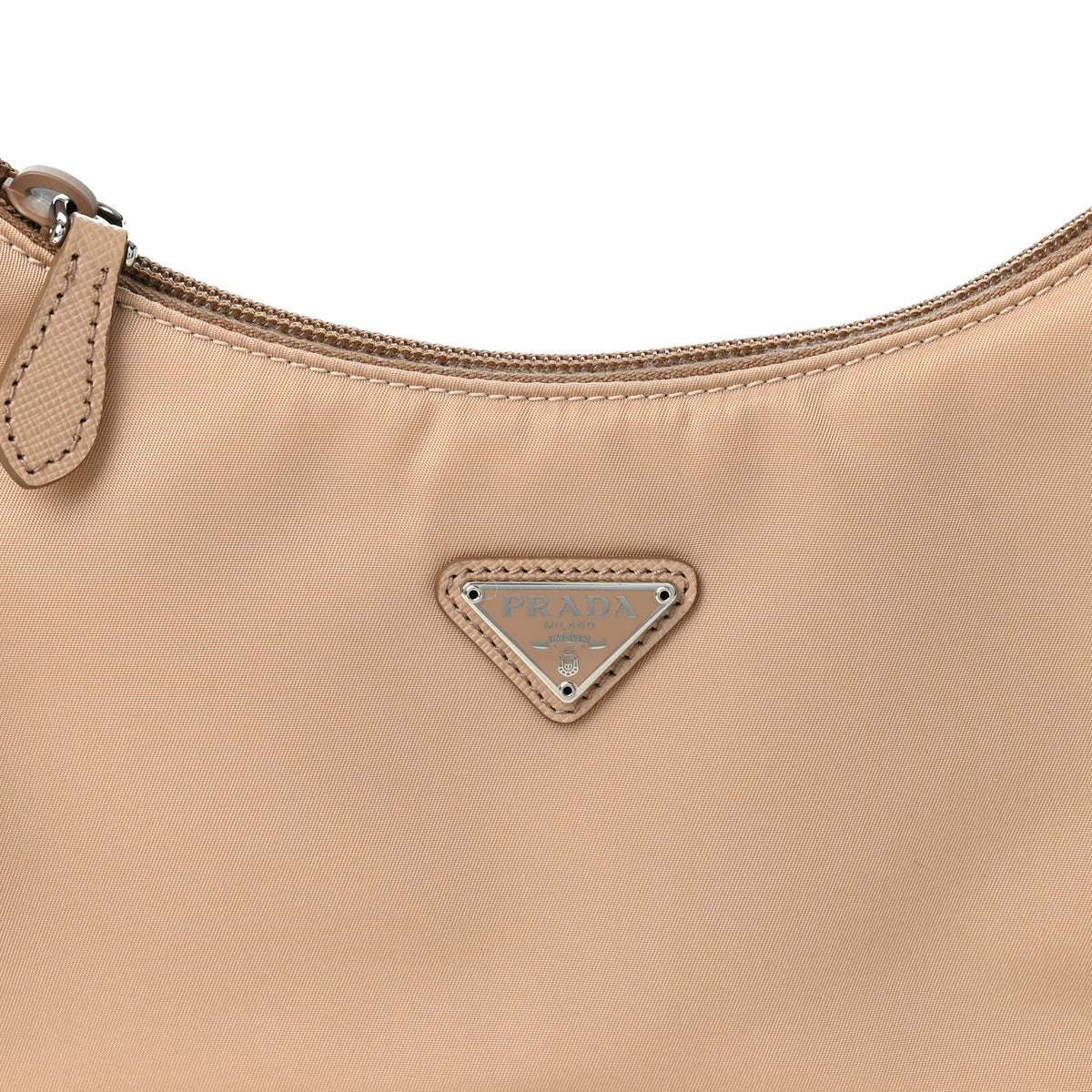 Re-Nylon Saffiano Mini Re-Edition 2000 Bag Cammeo