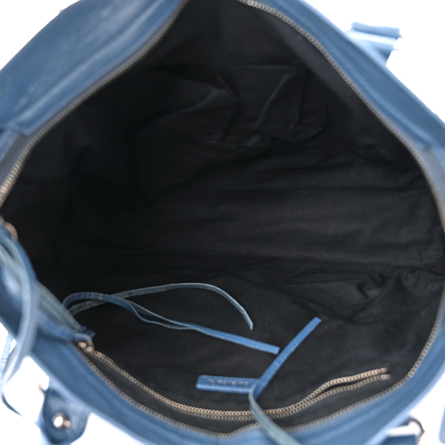 Balenciaga Agneau Classic Silver Hardware City Denim Blue 5 of 11