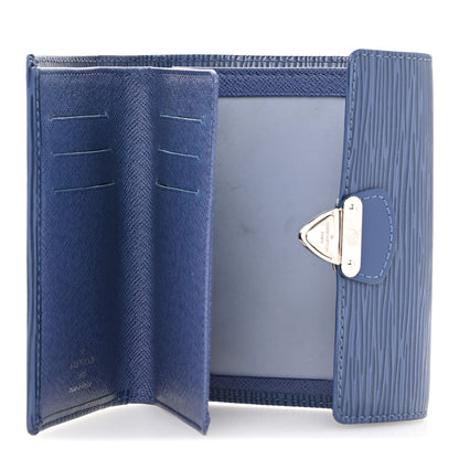 Louis Vuitton Epi Koala Wallet Blue 5 of 9