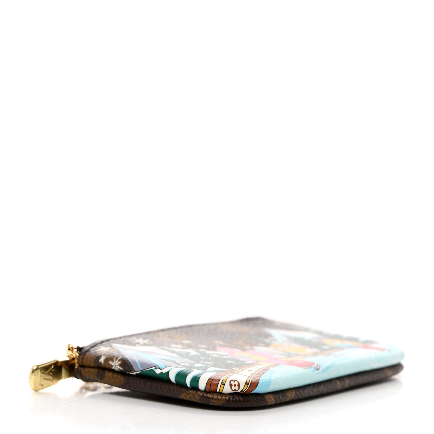 Monogram 2023 Christmas Animation Alpine Key Pouch Pink
